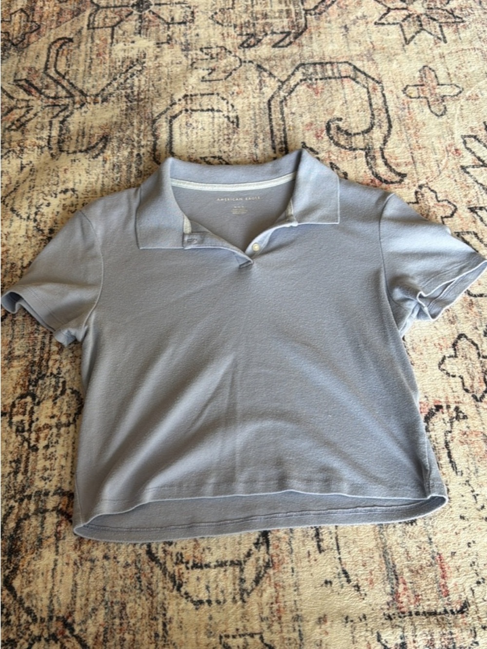 American Eagle Blue Collared Shirt M